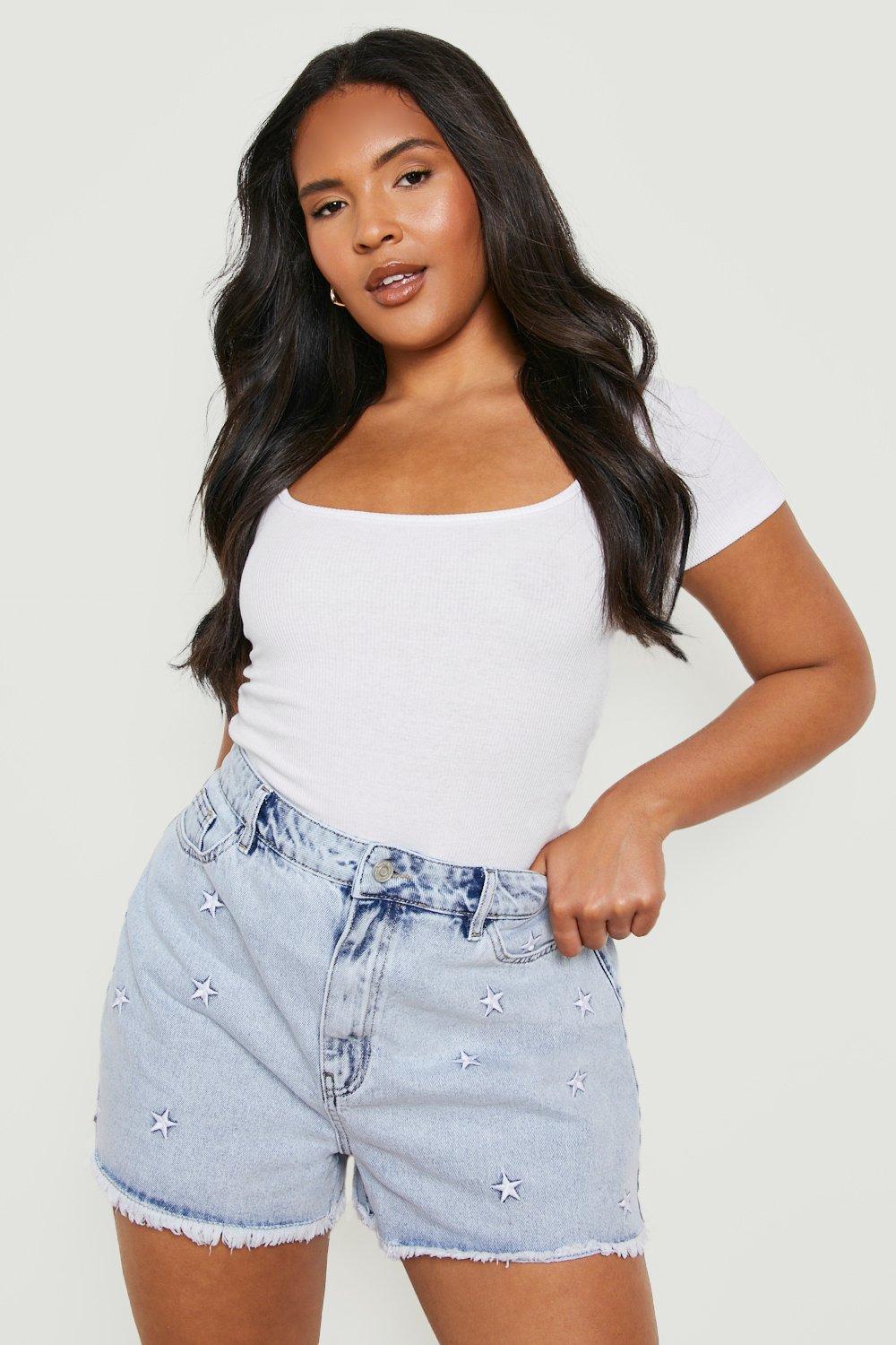 Boohoo cheap mom shorts